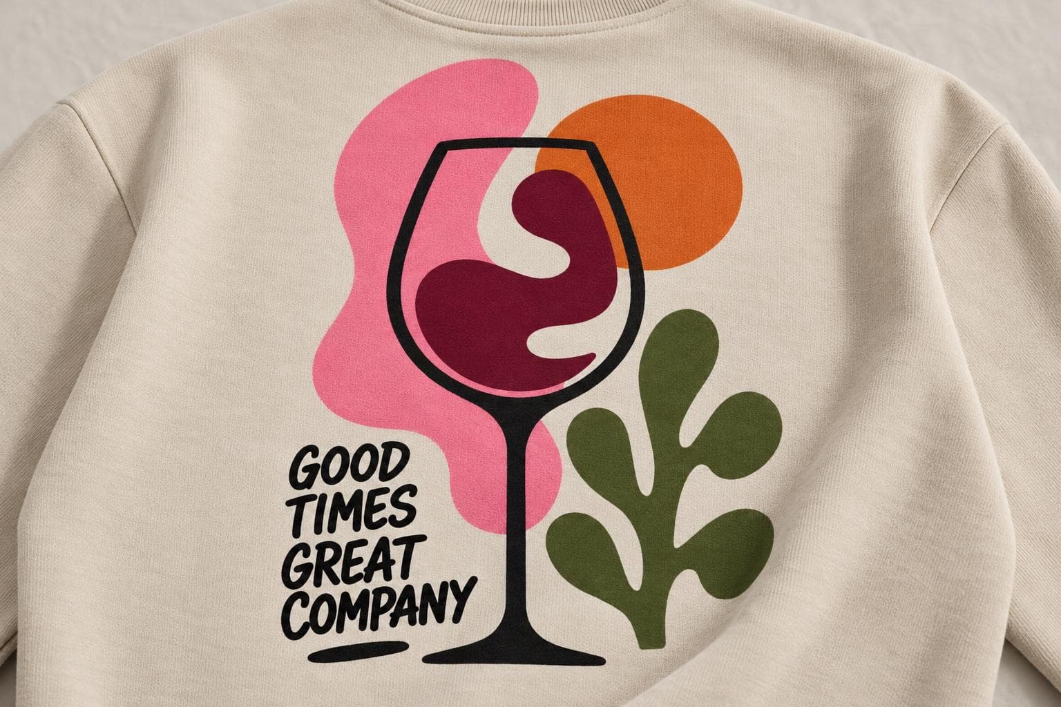 Gros plan de l'impression Good Times